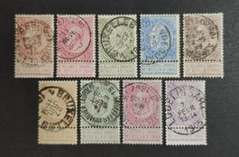 Belgien 1893-1900, Leopold, LoT gestempelt