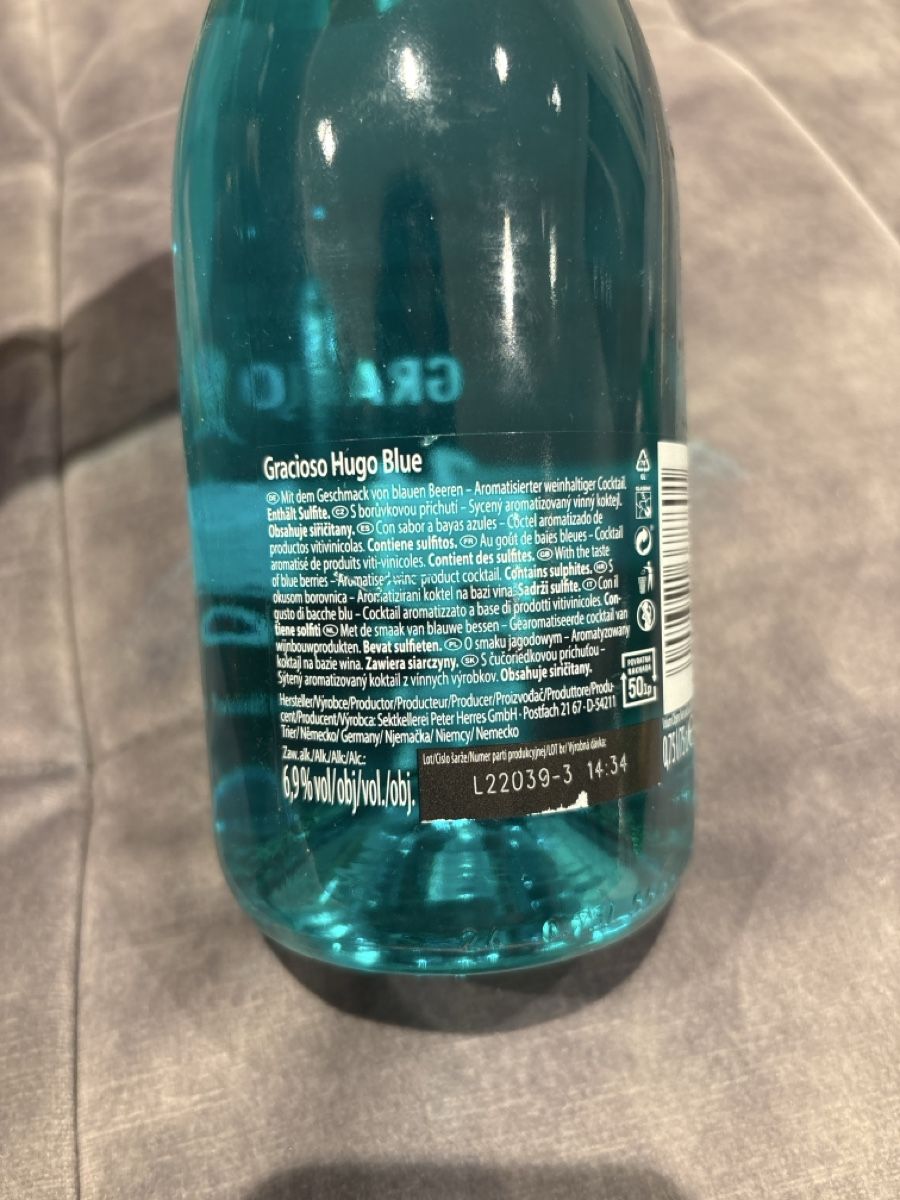 Spirituosen: Hugo Blue Graciojo – Neu und originalverpackt aus Thundorf von oeh_86xc 1