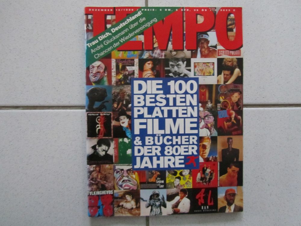 Tempo, Dezember 1989, 100 besten Platten, Filme und Bücher Kaufen auf