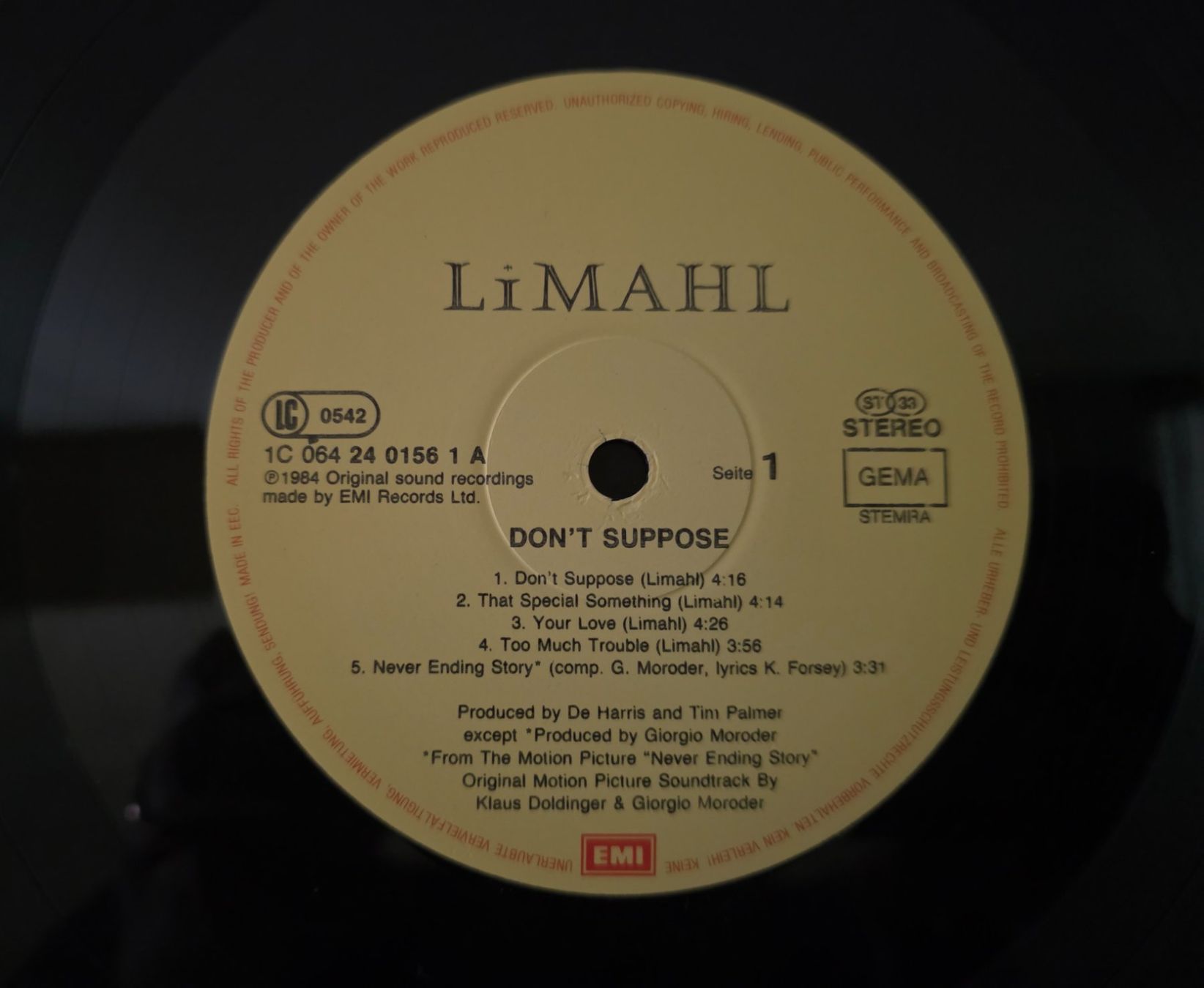 Dischi in vinile: Limahl LP – Don't Suppose – Usato da Root venduto da atelier22 2