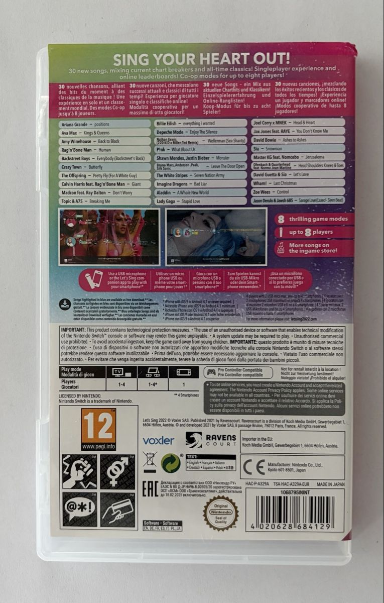 Nintendo Jeux: 2 Mikrofone mit sing 22 - Nintendo Switch – D'occasion à Schötz par bie_yw5g 1