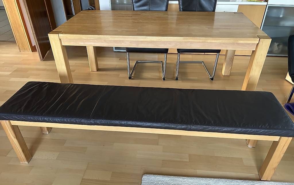Tavoli: Esstisch Buche mit Bank & Stühlen – Usato da Winterthur venduto da PeMaWin 1
