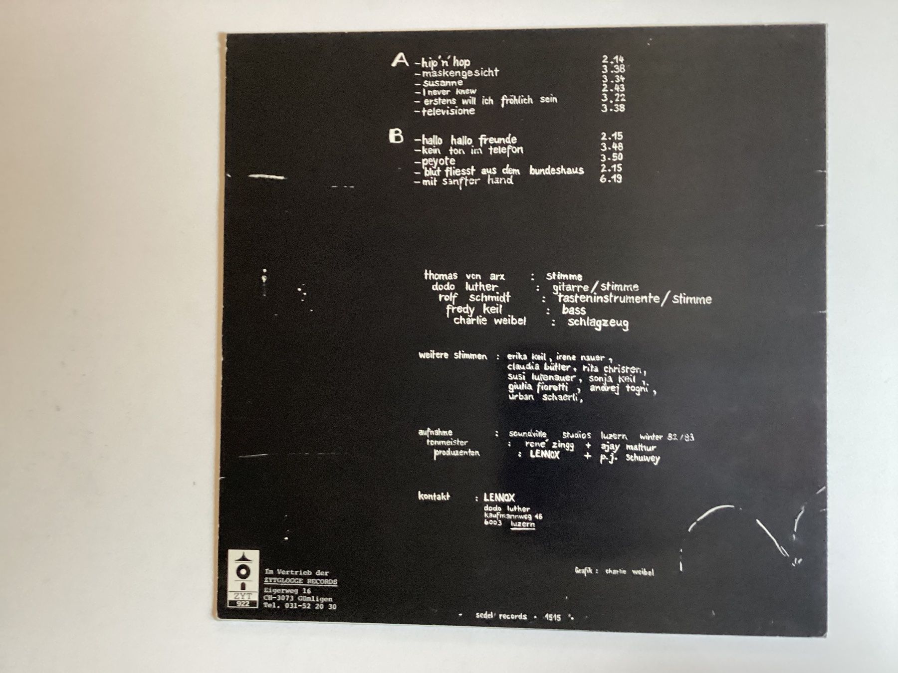 Schallplatten: Lennox LP - Hip N Hop – Gebraucht aus Gutenswil von Hamzian 1