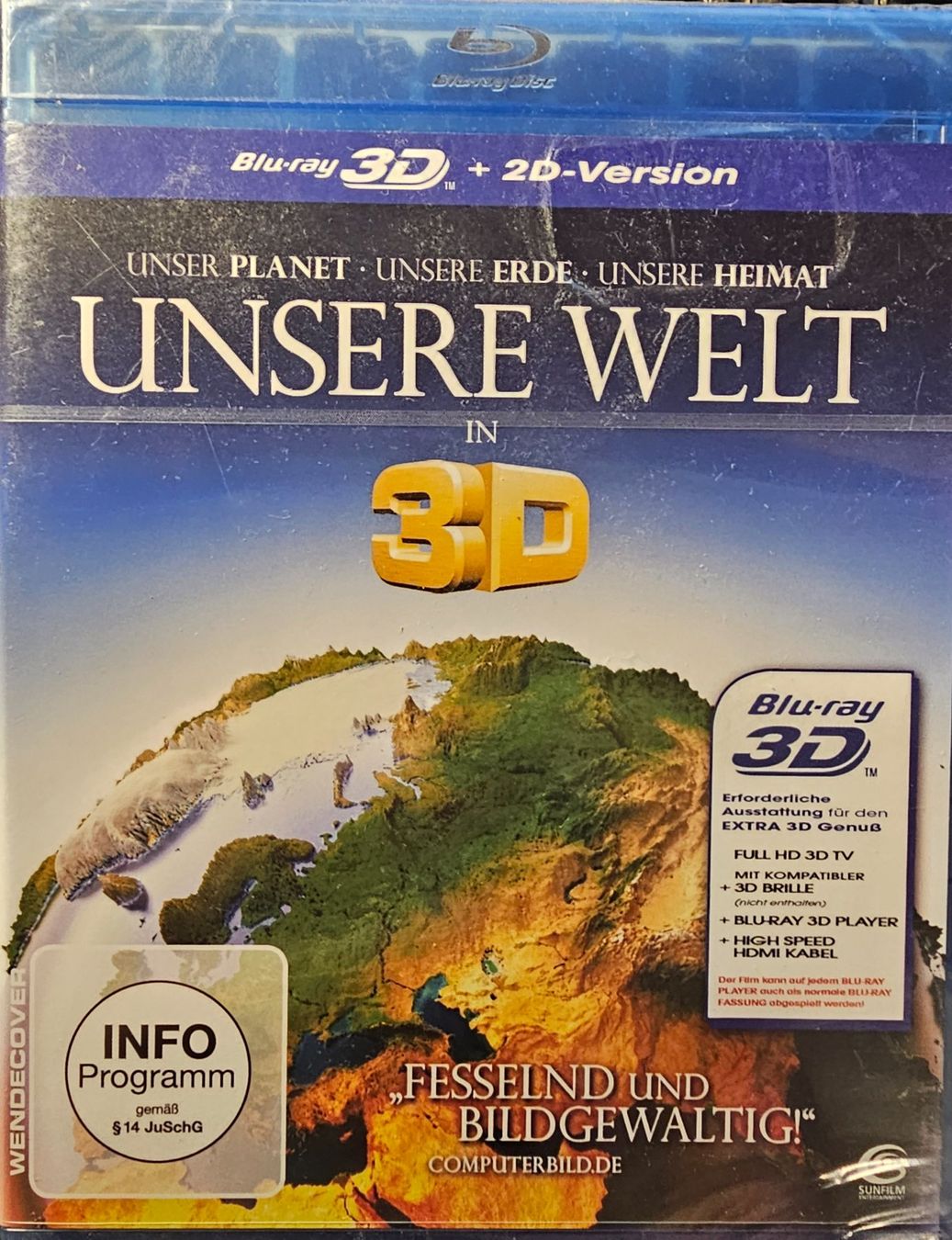 Alle DVDs: Unsere Welt in 3D – Neu und originalverpackt aus Wahlen b. Laufen von Cg10
