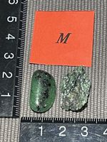 Zoisit Stein roh und geschliffen Set