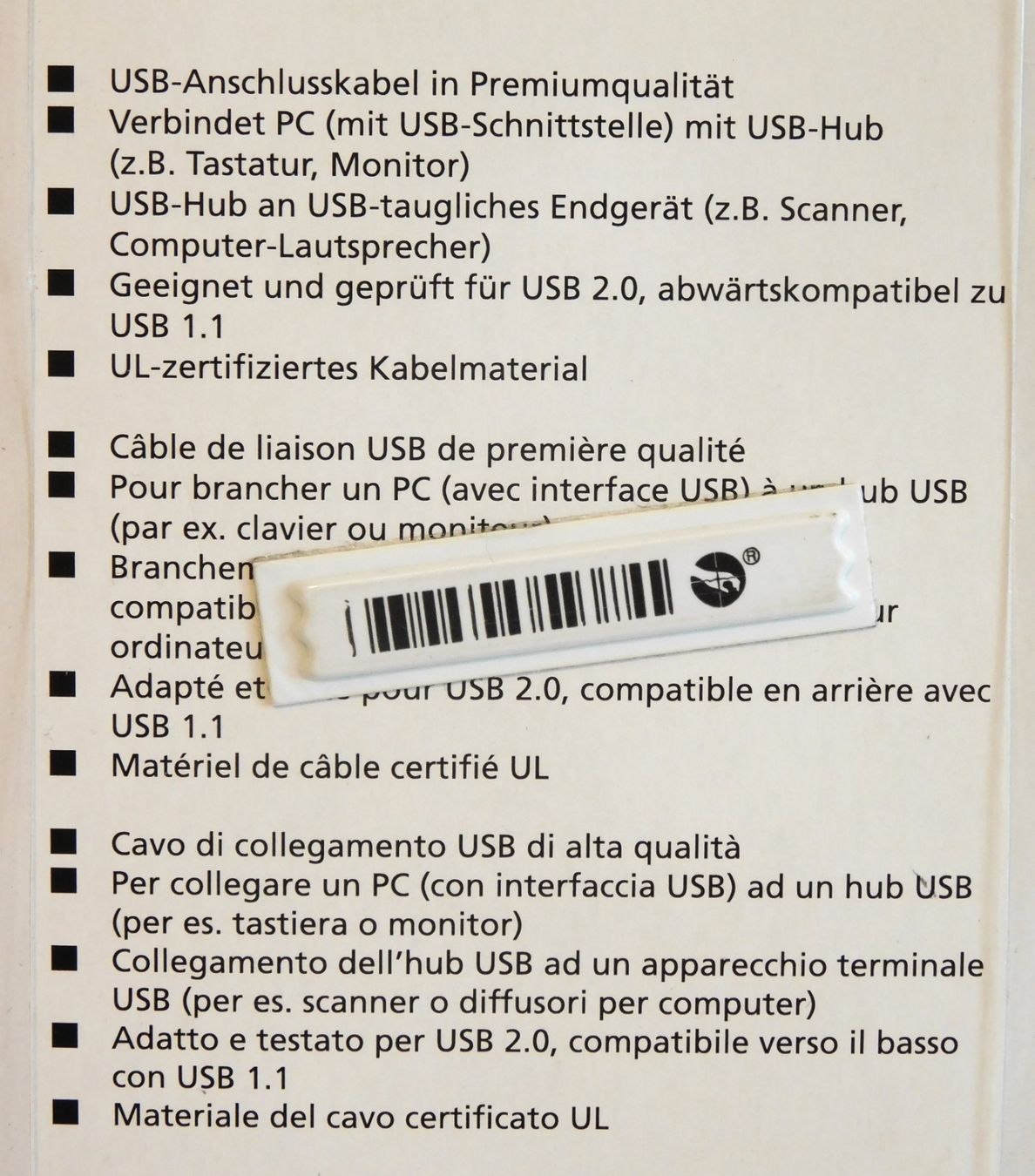 Microspot Cavi: USB-Anschlusskabel, 3 Meter, Originalverpackt – Usato da Emmenbrücke venduto da Ulisse-22 2