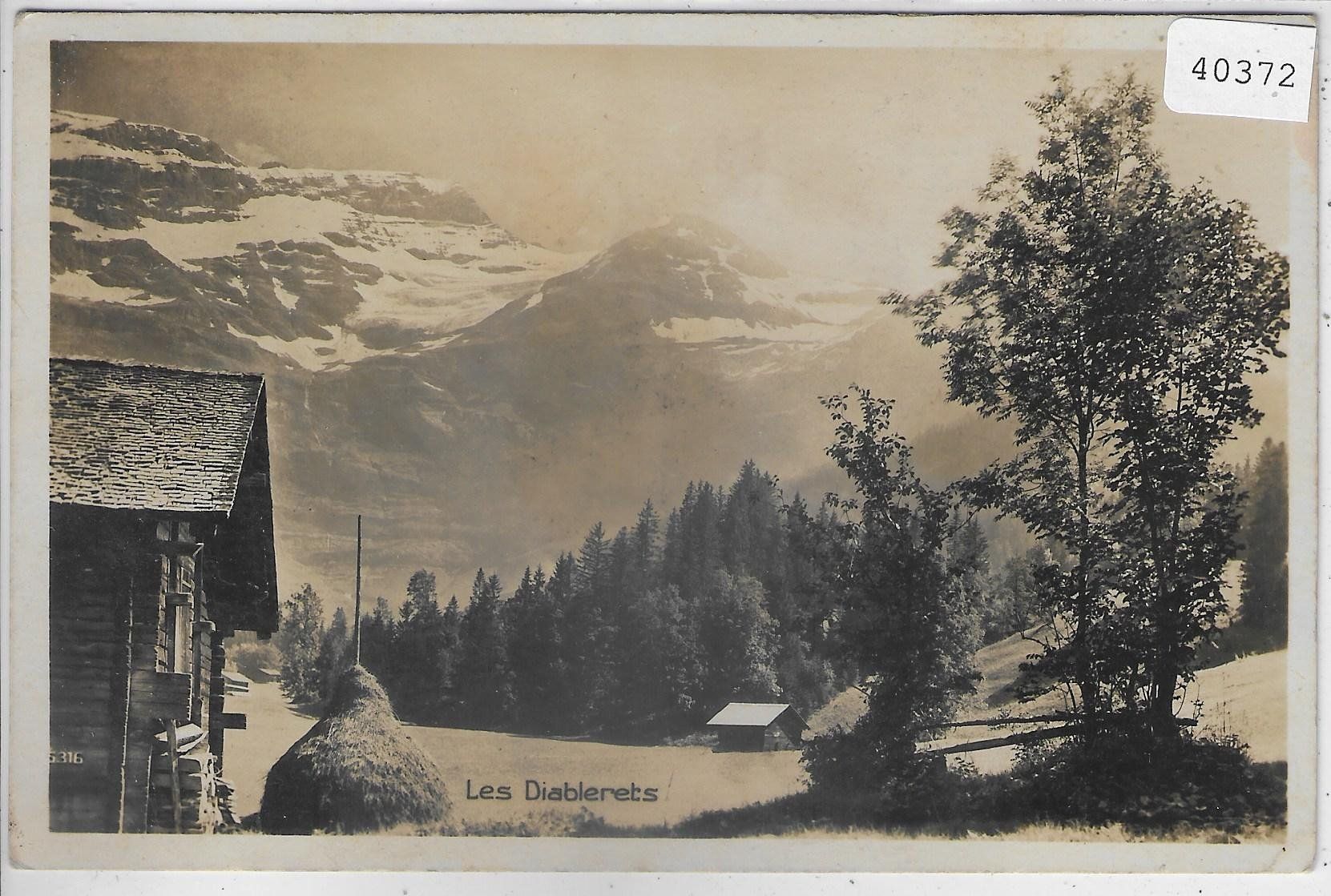 Cartoline postali: Les Diablerets - Chalets mit Heustock – Usato da Ettingen venduto da Kartenplanet