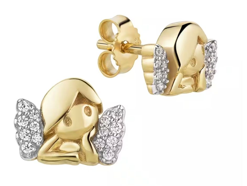 Orecchini pendenti & Orecchini a lobo: Gold 333 Ohrschmuck Ohrringe Engel – Nuovo e nell'imballaggio originale da Hemmental venduto da Goldwelt2