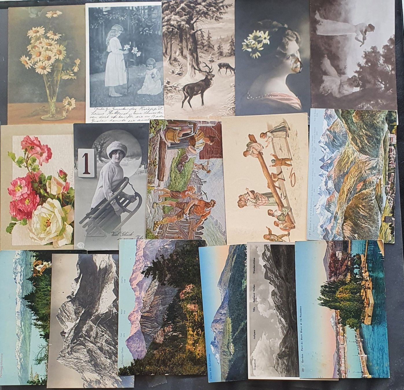 Cartes postales: 300 Ansichtskarten - Glückwunschkarten – D'occasion à Kreuzlingen par Rschweiz1 7