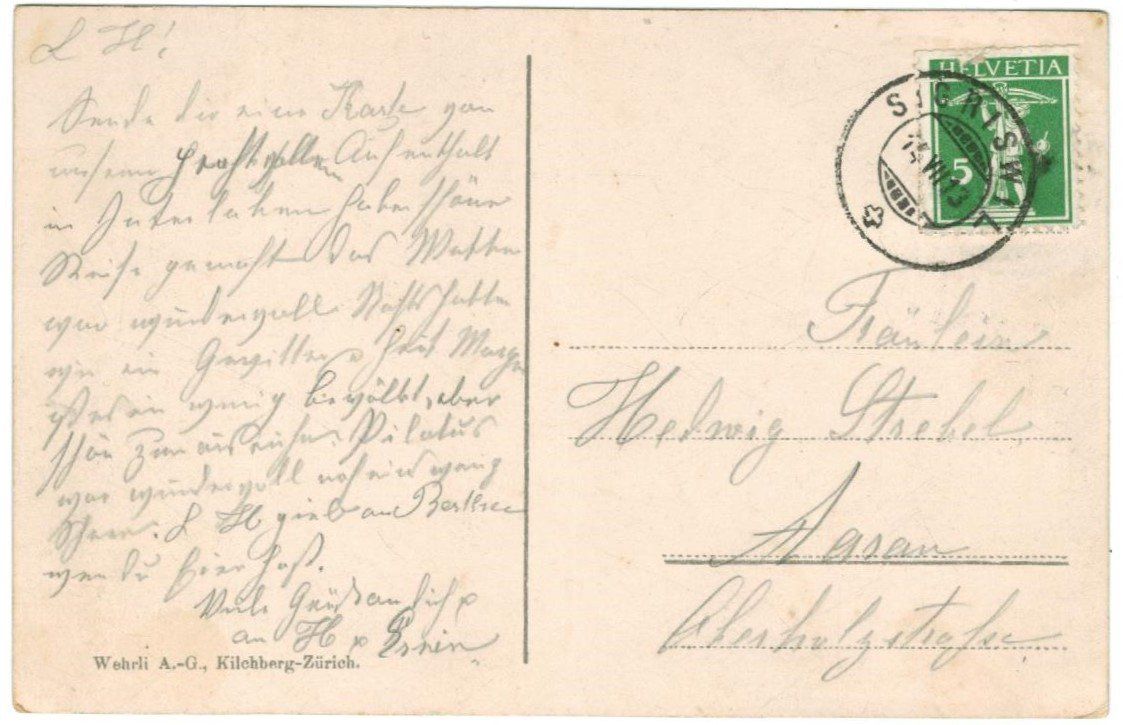 Ansichtskarten: AK Interlaken Höheweg 1913 – Gebraucht aus Zürich von tol_b7c7 1