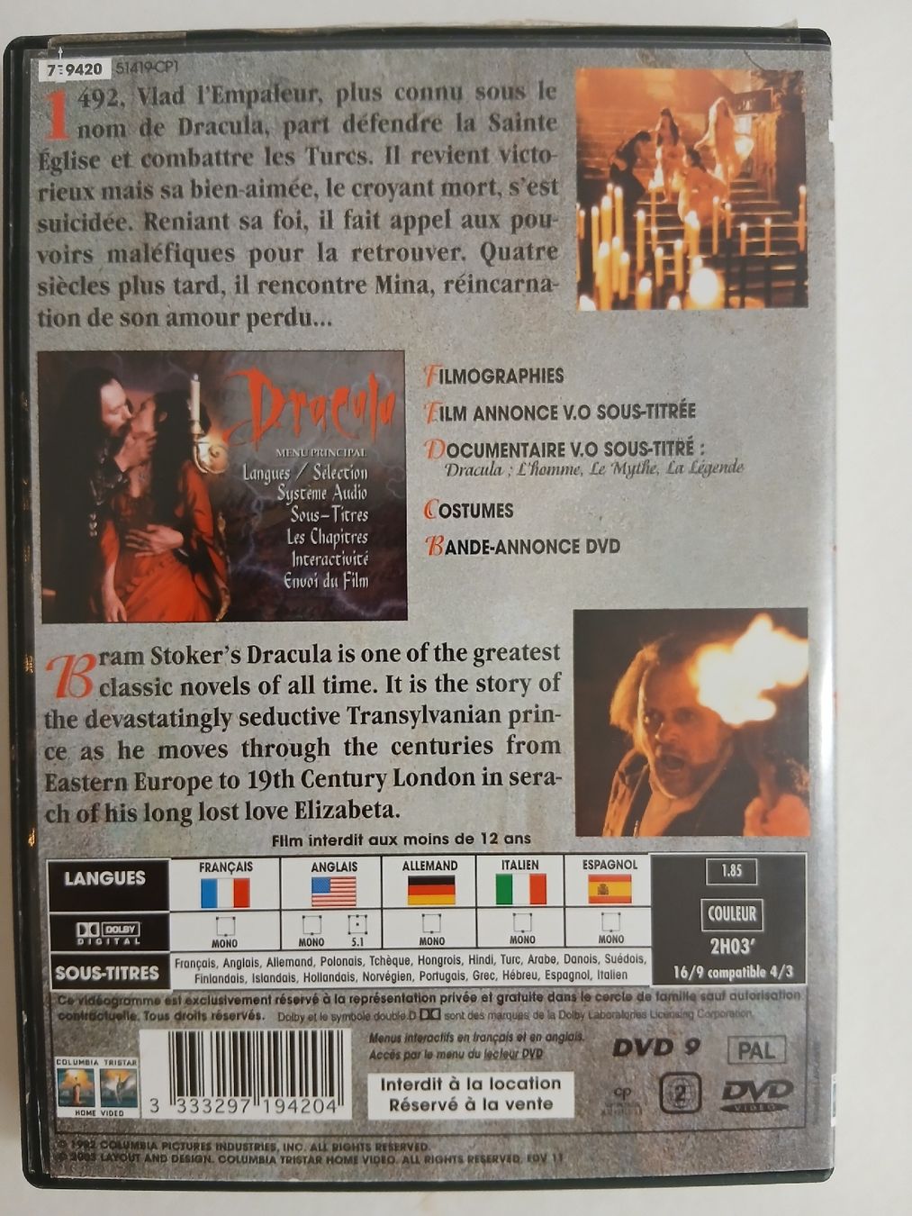 Tutti i DVDs: DRACULA Dvd – Nuovo (secondo la descrizione) da Biel/Bienne venduto da Monhub 1