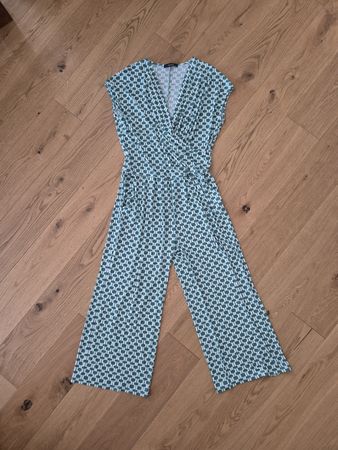 Vera Mont Jumpsuit Gr. 44, grün-weiss, Sommer Look, Top