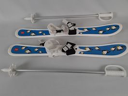 HAMAX Kinder-Ski Set mit Bindung &Stöcken - Pingu