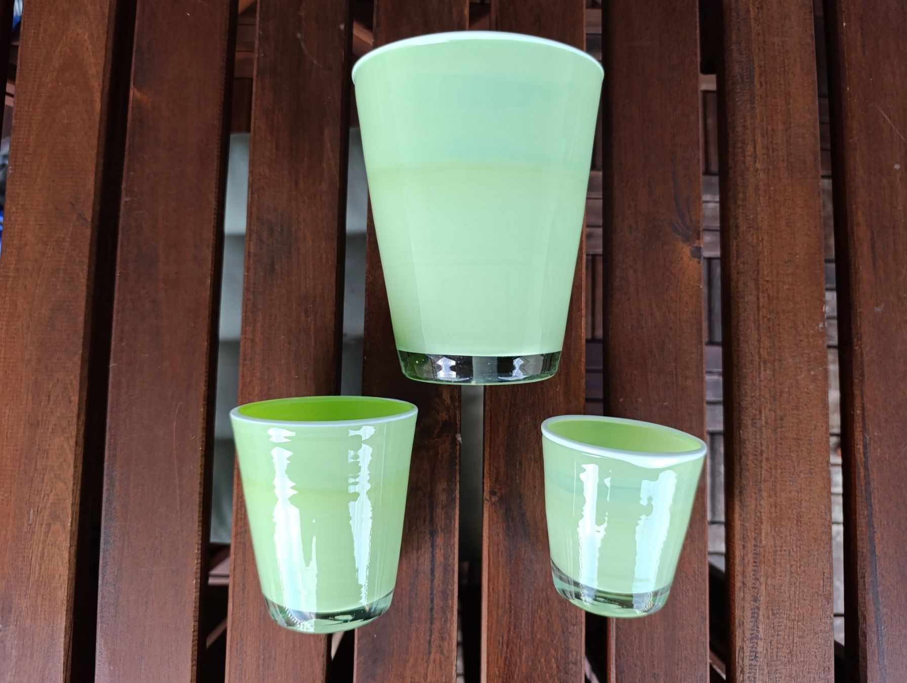 Vasi per fiori: Blumentopf Glass 3 Stück – Nuovo (secondo la descrizione) da Zürich venduto da ShadowVorlon 2