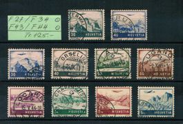 Sätze F27-F34 und F43-F44 gestempelt