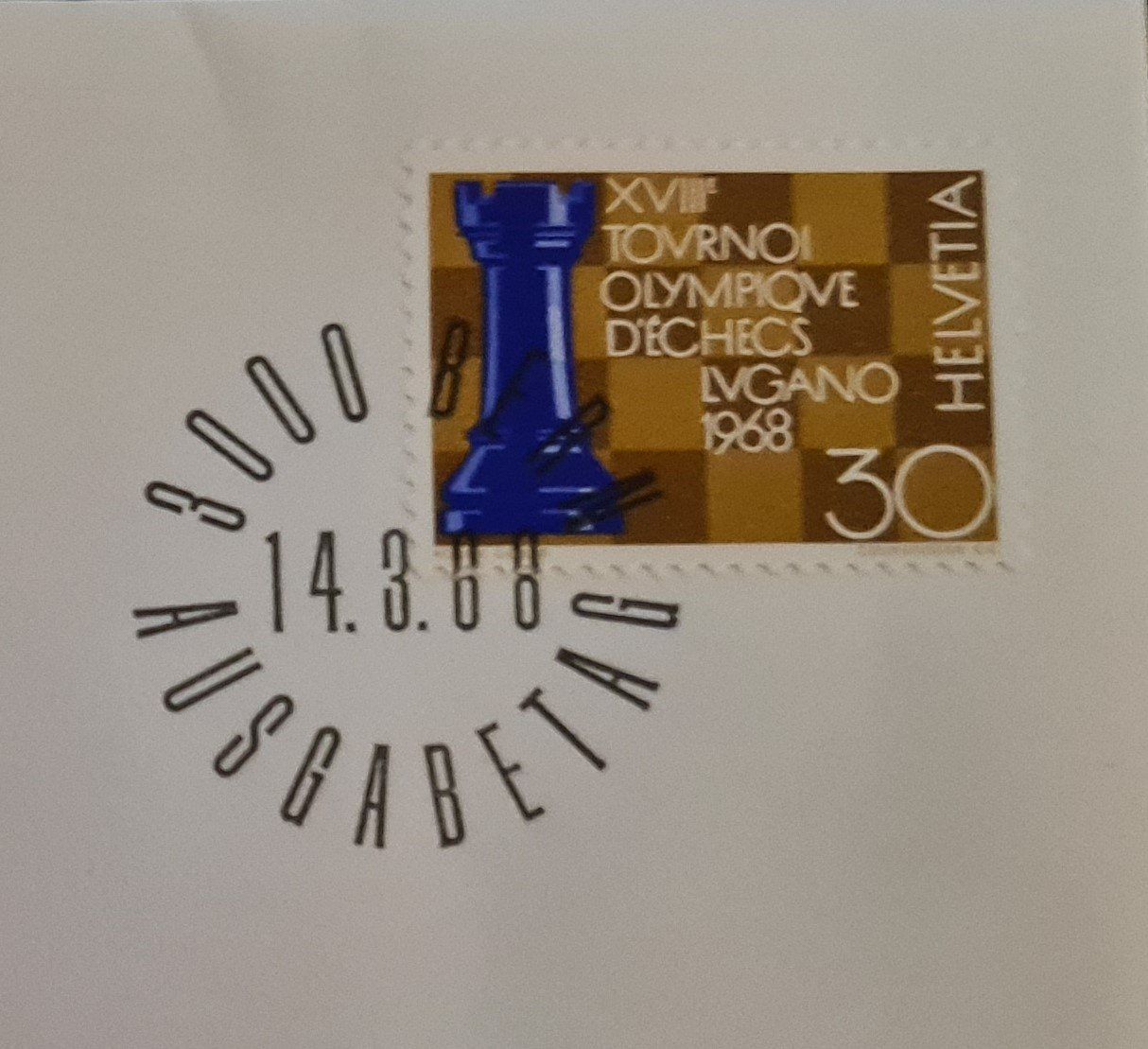 Tutti i francobolli: Schach Olympiade – Nuovo e nell'imballaggio originale da Lyss venduto da rochen54 1