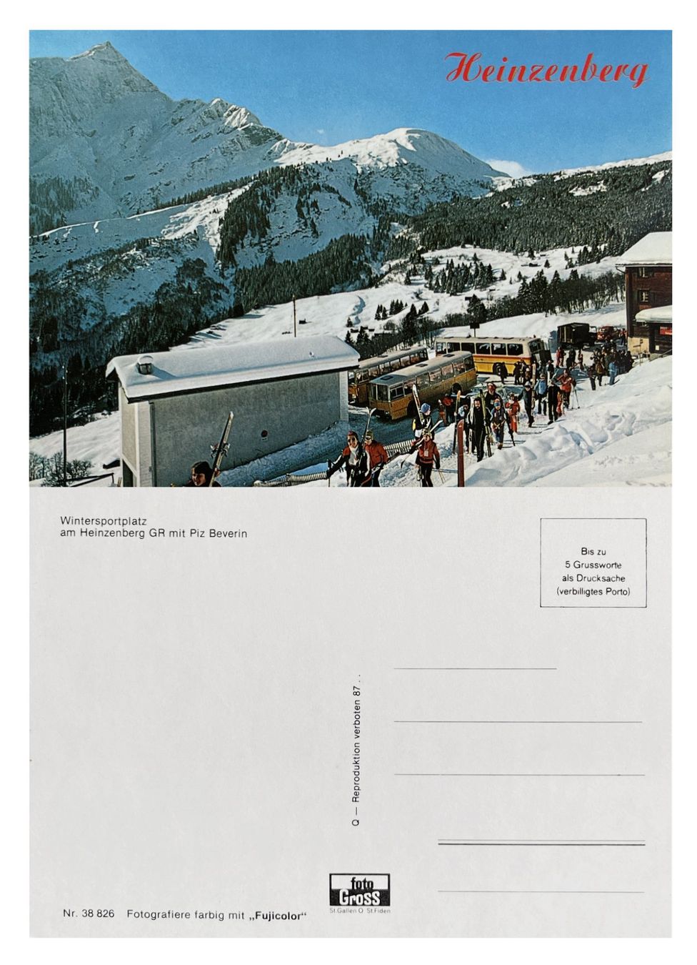 Cartoline postali: Obertschappina Heinzenberg Thusis Postauto FBW Rizzi Hess – Nuovo (secondo la descrizione) da Bern venduto da AWiBe