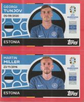 EURO 2024 Topps sticker ESTONIA EST 12 - 13 TUNJOV / MILLER