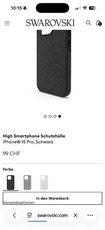 Covers & Schutzfolien: Swarovski Handyhülle I Phone 15 Pro – Gebraucht aus Wittenbach von janine37 4