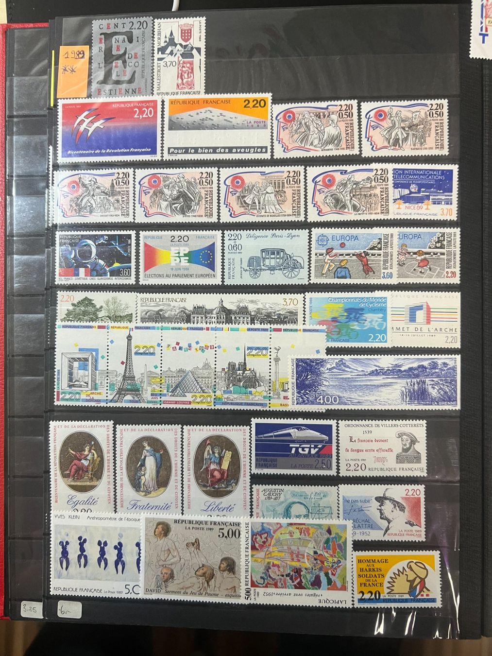 Alle Briefmarken: () Année complète 1989 Neufs** – Neu und originalverpackt aus Lausanne von ffhoud 2