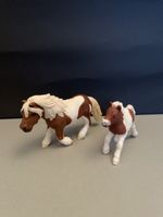 Schleich Pferd mit Fohlen braun/weiss