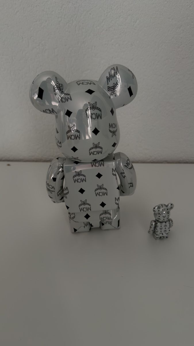 Figuren: Bearbrick x MCM 100% & 400% Set-White Chrome Ver. – Neu (gemäss Beschreibung) aus Vevey von diogodasilva_ 2