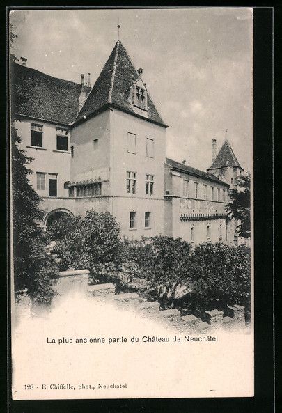 Cartoline postali: Neuchatel, La plus ancienne partie du Ch – Usato da Berlin venduto da bartko-reher