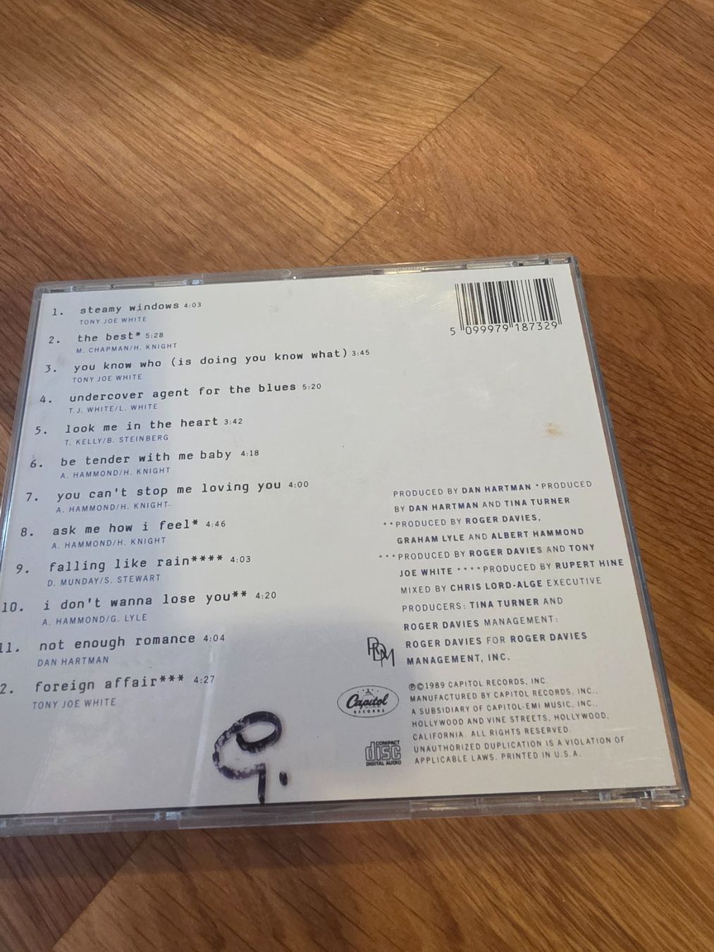 CD: Tina Turner Foreign affair – Nuovo (secondo la descrizione) da Cudrefin venduto da sebou05 2