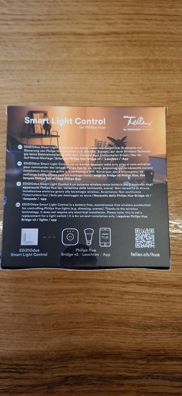 Feller Interruttori: Smart Light Control Philips Hue – Usato da Guntershausen venduto da Jtattoo 1