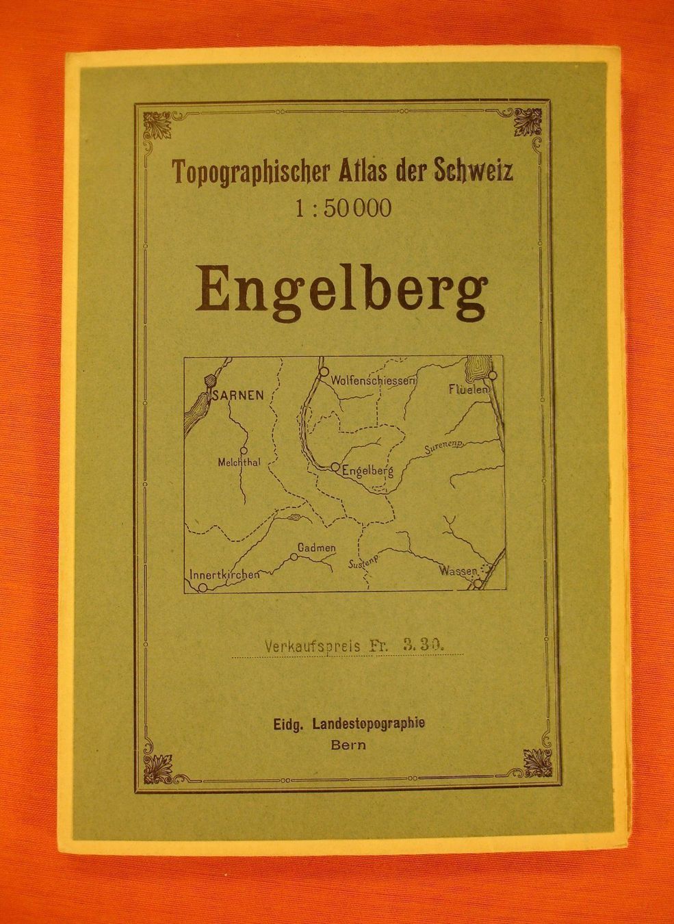 Landkarten & Atlanten: ENGELBERG UND UMGEBUNG 1928 – Gebraucht aus Grüningen von Kartensammler
