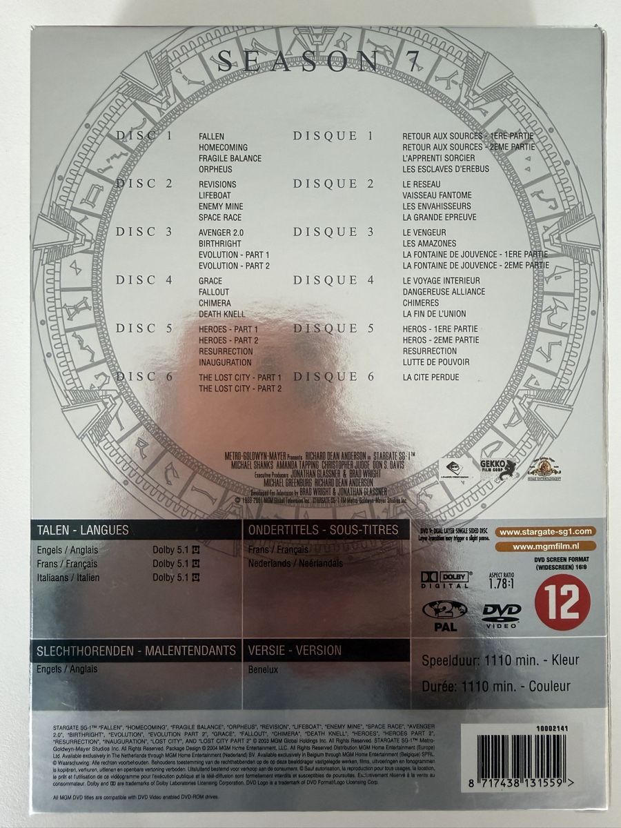 Tutti i DVDs: Stargate SG-1 Saison 7 – Usato da La Tour-de-Peilz venduto da xaejohn 1