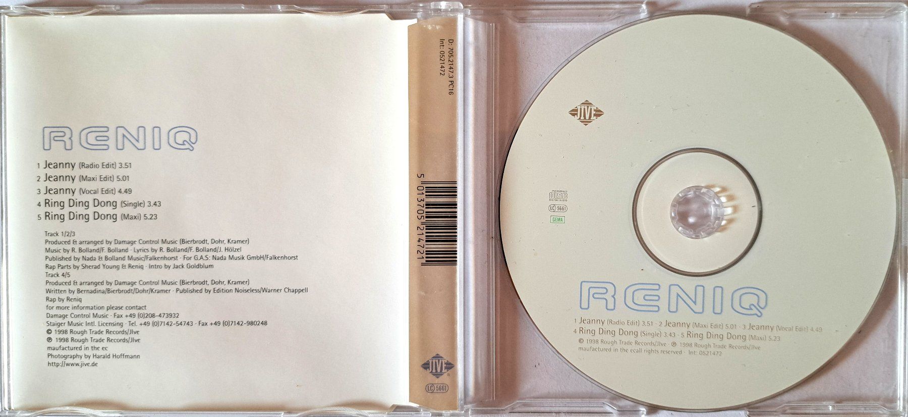 CDs: RENIQ - JEANNY – D'occasion à Tenniken par mik_6mxg 9