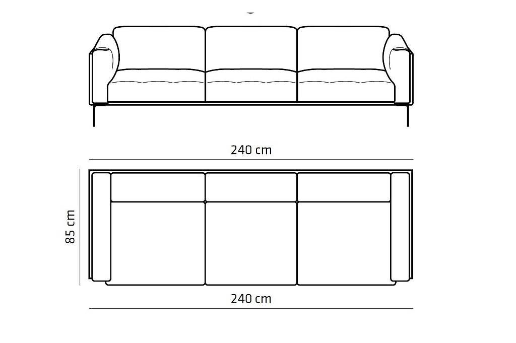 Divani: Ledersofa Het Anker Bern 3-Sitzer – Nuovo e nell'imballaggio originale da Bischofszell venduto da deluxe-moebel 3