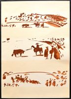 Pablo Picasso - Originale Vintage-Lithographie von 1961