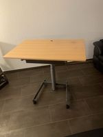 Stehtisch für PC höhenverstellbar mit Rollen