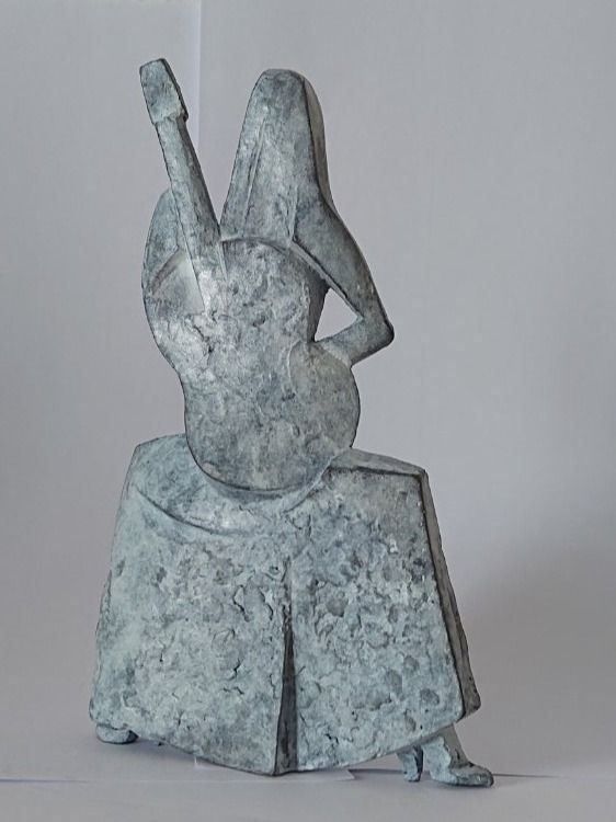 Sculture & Statue: Guitariste, bronze, Wojciech Pondel – Nuovo e nell'imballaggio originale da Genève venduto da mar_2kgm 2