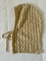 H&M Strickhaube Beige Zopfmuster – One Size 🧶