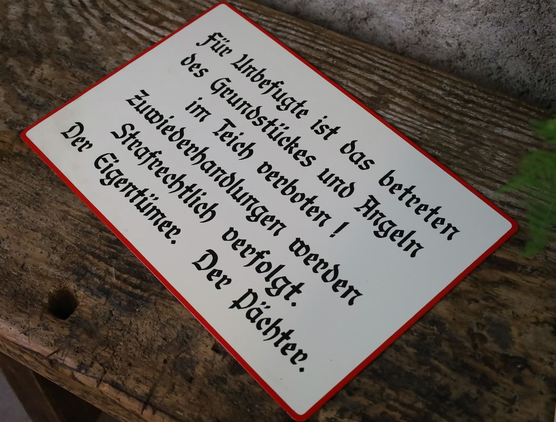 Insegne: massives Blechschild "Angeln" – Usato da Birrwil venduto da brandschatz_birrwil 1