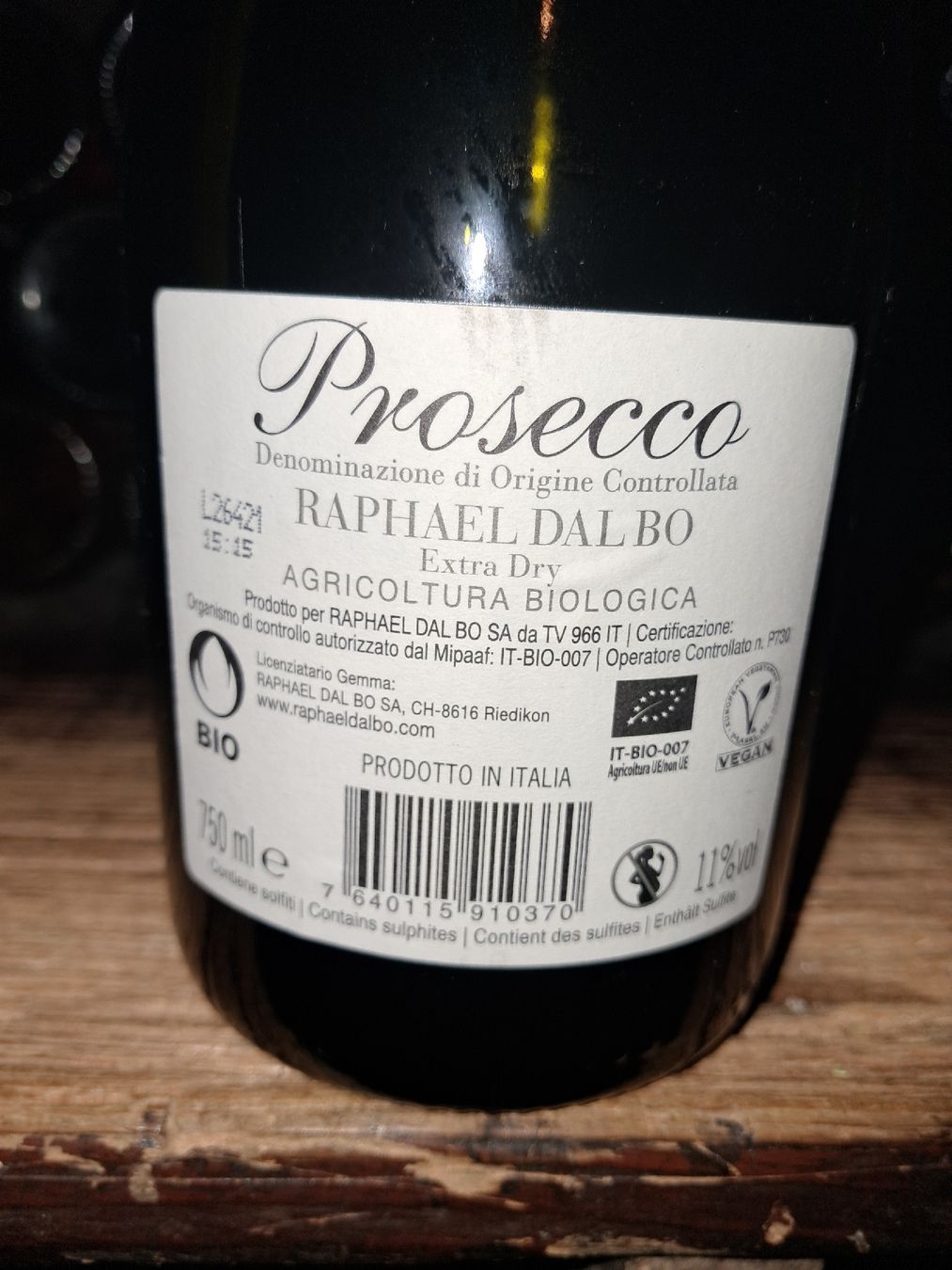Vino: Prosecco Extra Dry Raphael Dal Bo – Nuovo e nell'imballaggio originale da Le locle venduto da juliensaran 3