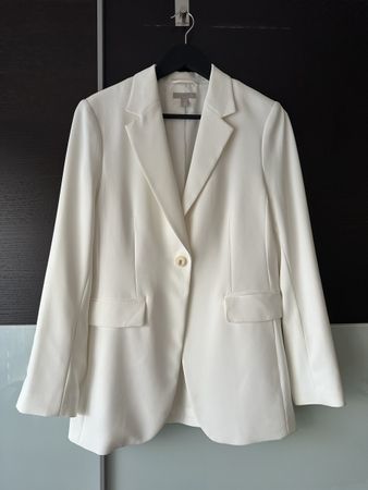 Blazer H&M weiss einreihig Grösse 40 guter Zustand