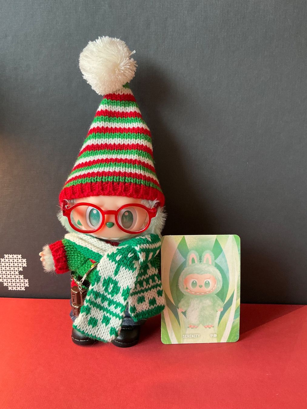 Pop Mart Statuette: Authentic custom Labubu SERENITY  Christmas is coming – Nuovo (secondo la descrizione) da Airolo venduto da MomTheBraggerStudio 1