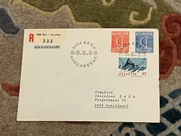 1 Erstagsbrief CH Einschreiben 1966