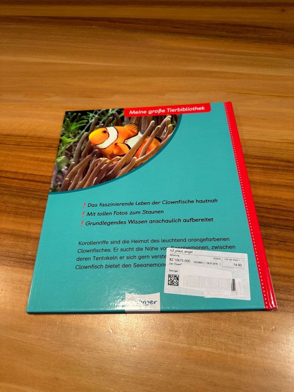 Bücher: Buch "Der Clownfisch" von esslinger – Gebraucht aus Urdorf von ARJN 2