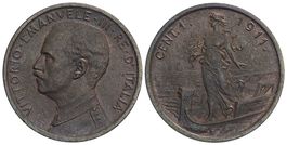 Italien, 1 Cent. 1911 Roma