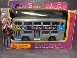 Matchbox Royal Wedding Bus 1981 Prince Charles & Lady Diana