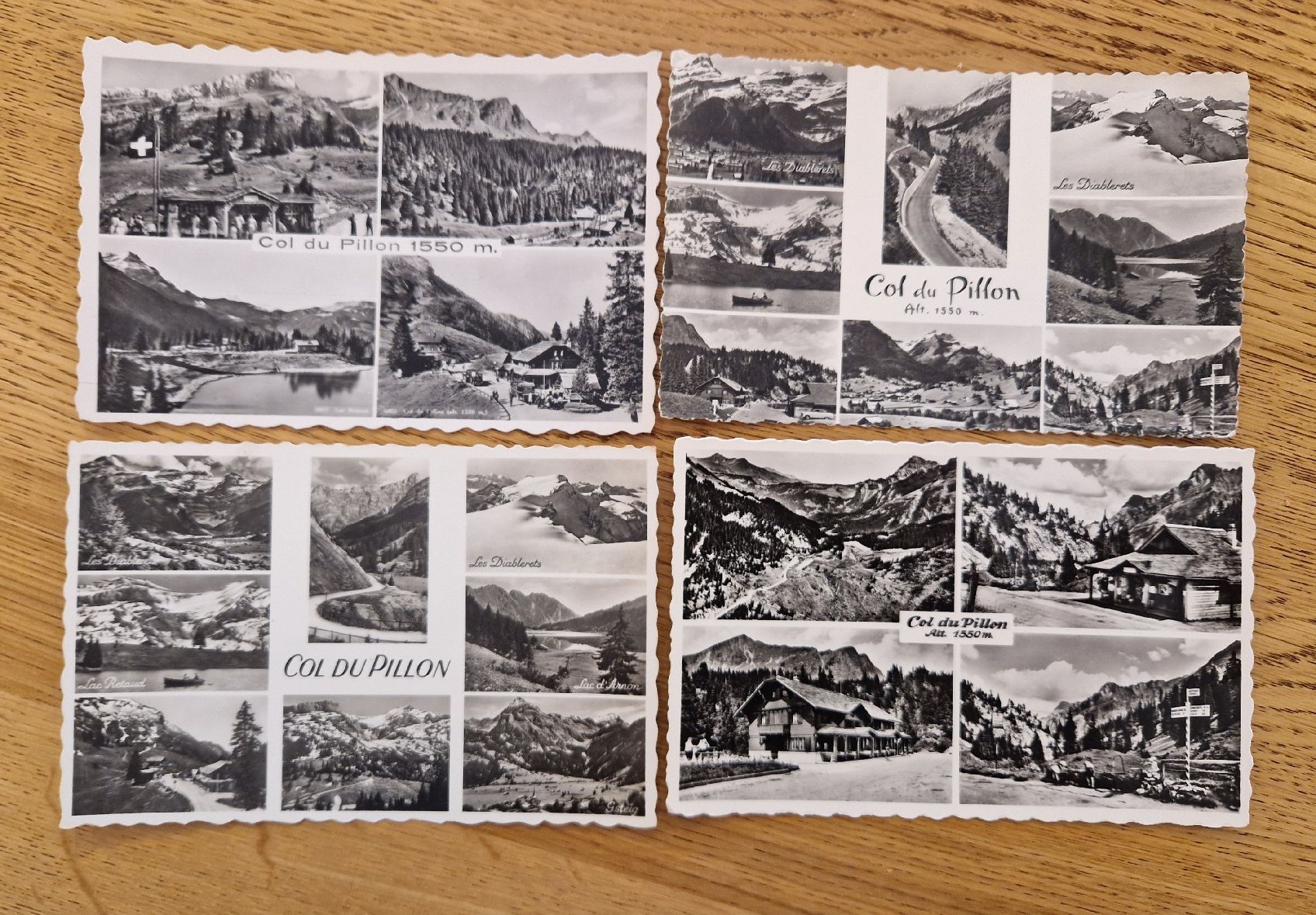 Ansichtskarten: 4 Karten Col de Pillon – Gebraucht aus Ebikon von Donar50