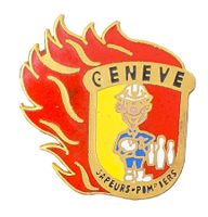 U423 - Pin Feuerwehr Genf / Sapeurs - Pompiers Geneve