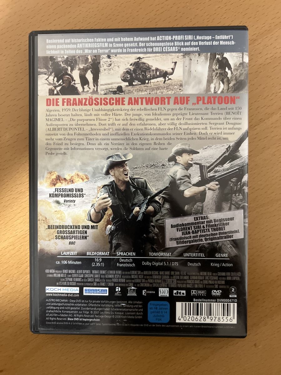 Tutti i DVDs: DVD: Intimate Enemies - Der Feind in den eigenen Reihen – Usato da windisch venduto da meisterkingremo 1