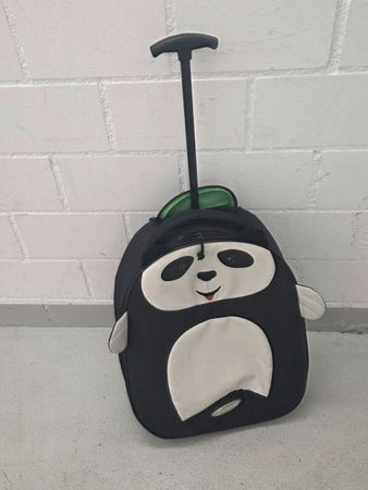 Rollbarer Panda Kinderreise-Koffer von Samsonite.