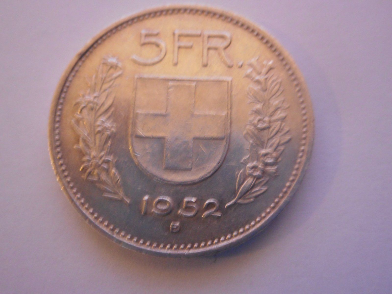 Tutti le monete: 5 Fr. 1952 silber rar – Usato da Kriegstetten venduto da pizlad2010 2
